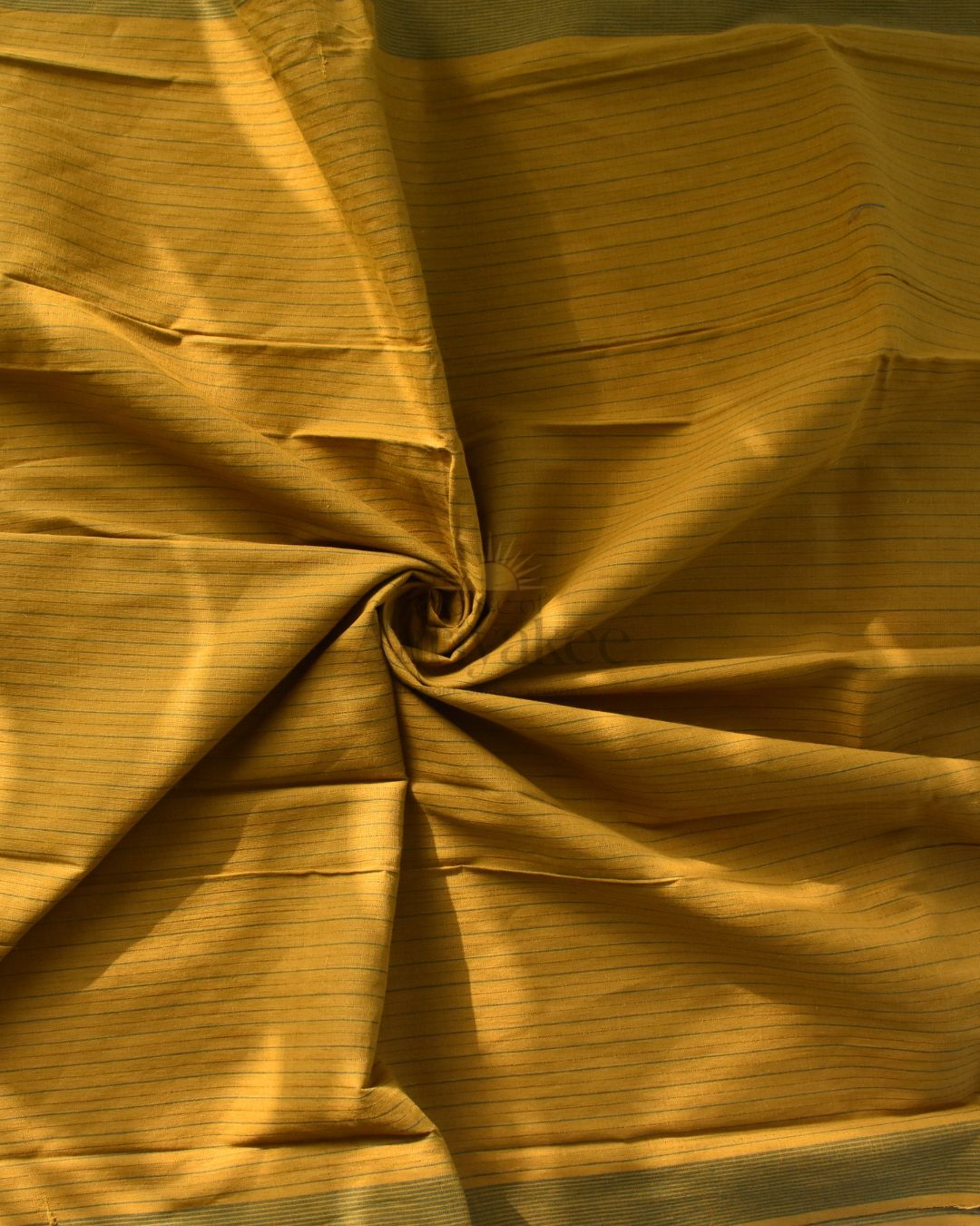 Bhoomi Grace – Green & Mustard Handloom Cotton Salwar Set