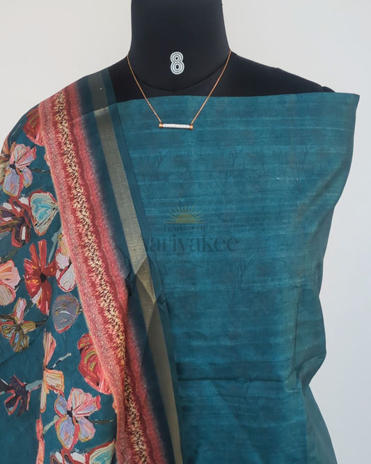 Teal Floral Grace Salwar set