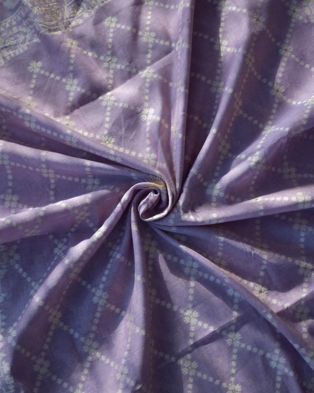 Lavender Glow – Muga Cotton Salwar Set