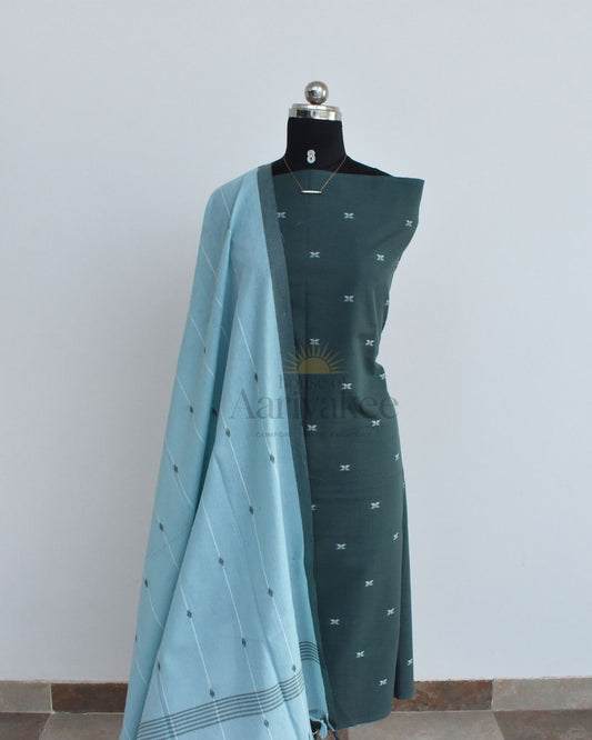 Mint Sage Handloom Cotton Suit Set