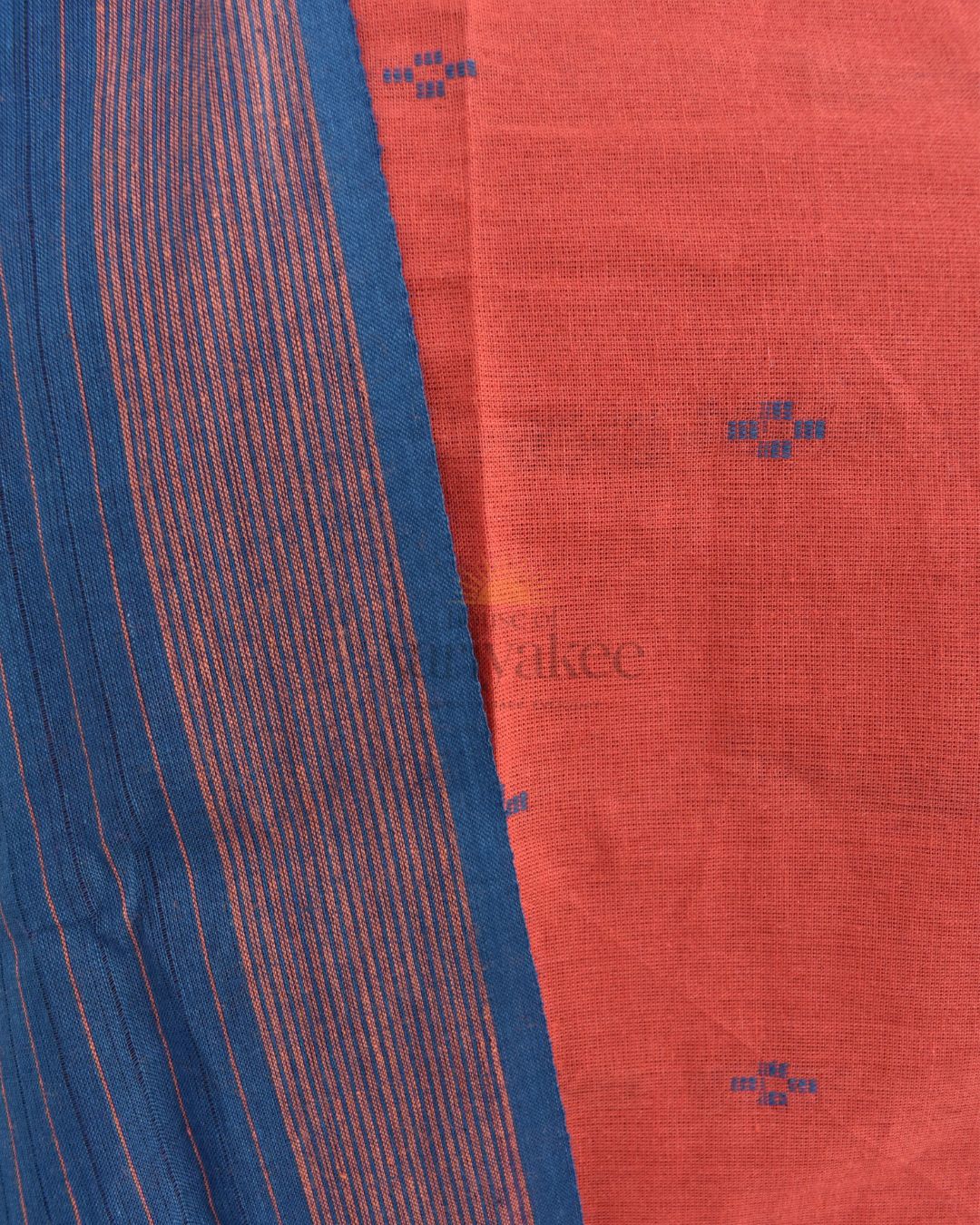 Sindura Loom – Rust & Indigo Handloom Cotton Salwar Set
