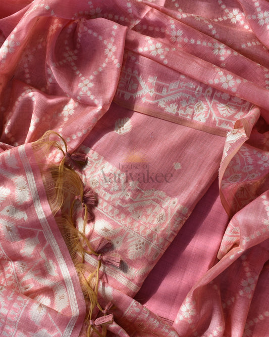 Rosebud Bloom Handloom Cotton 3 Piece Set