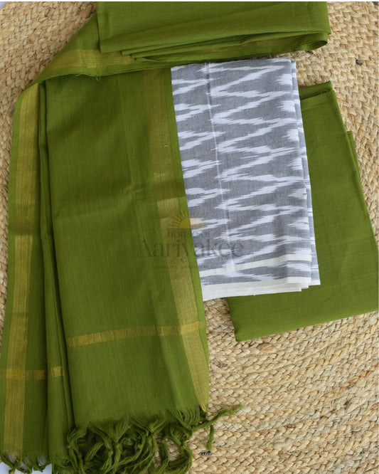 Olive Mist Ikkat salwar Set