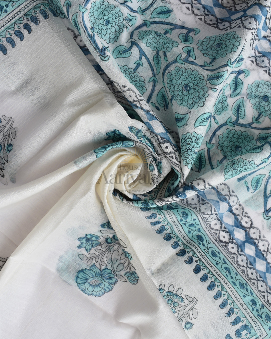 Sky Bloom Handloom Cotton Salwar Suit