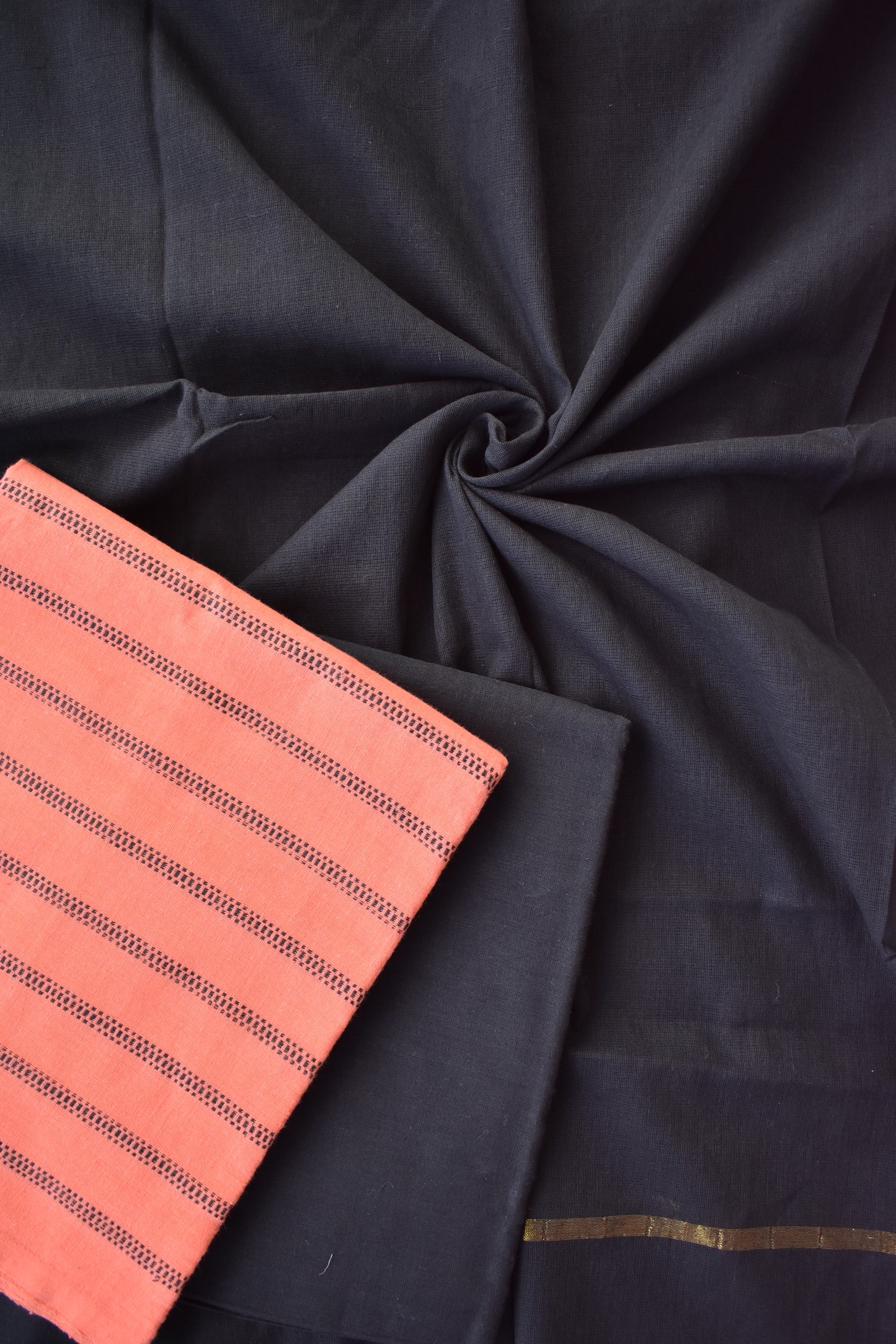 Midnight Coral – Handloom Cotton Salwar Suit