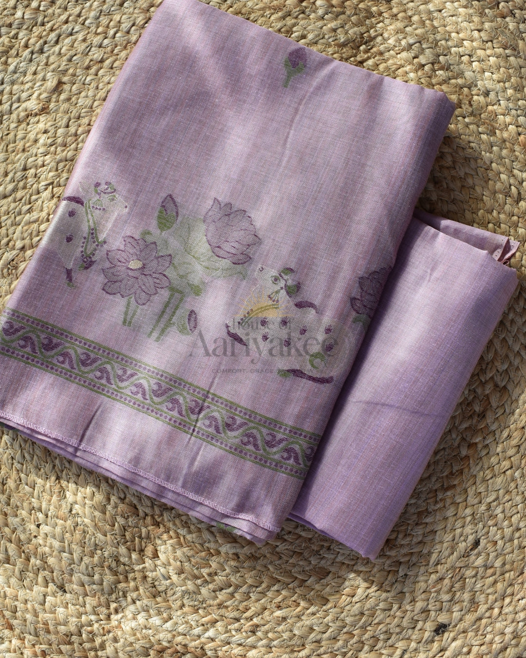 Lotus Grace Pichwai Muga Cotton Salwar Set