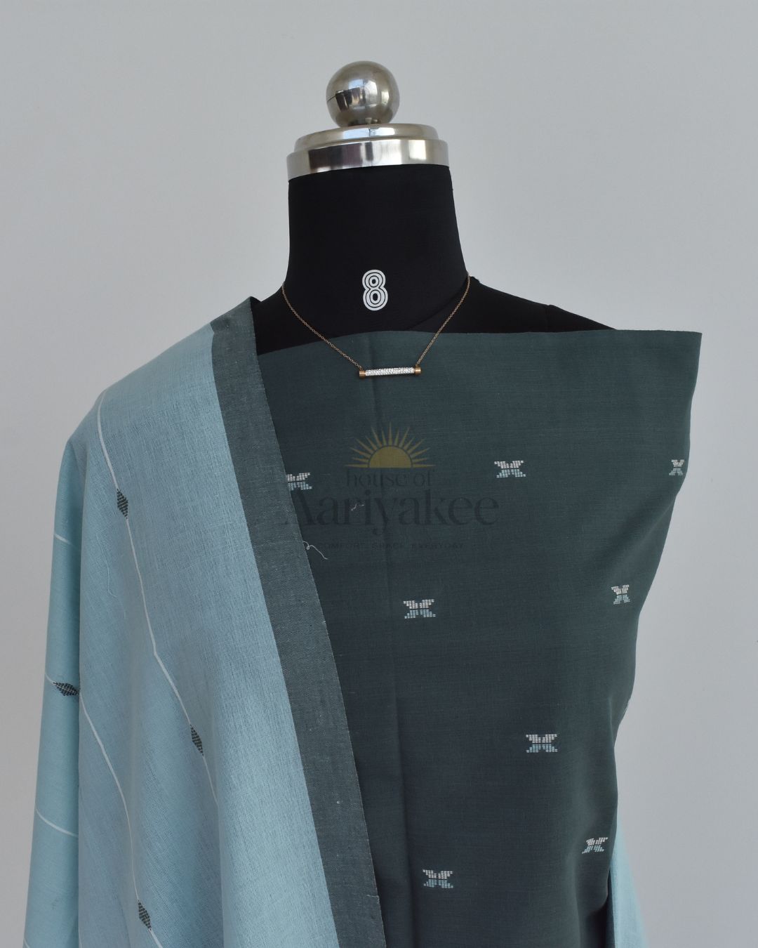 Mint Sage Handloom Cotton Suit Set