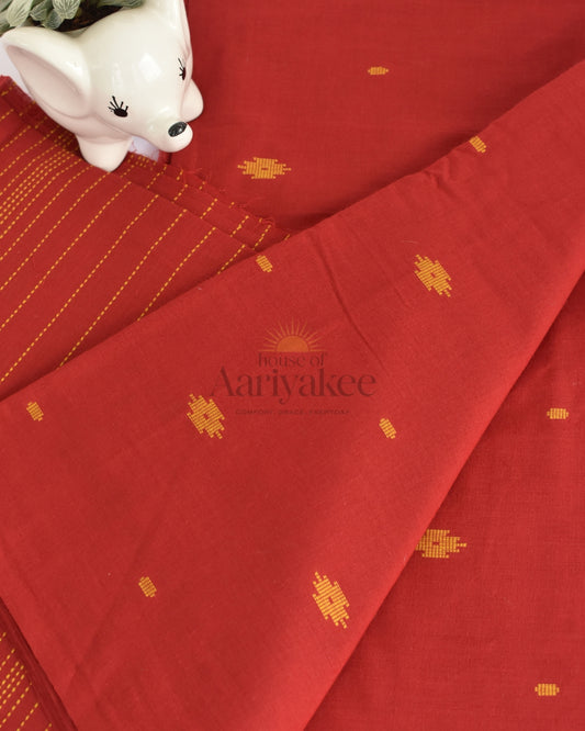 Crimson Weave Handloom Co-ord Set