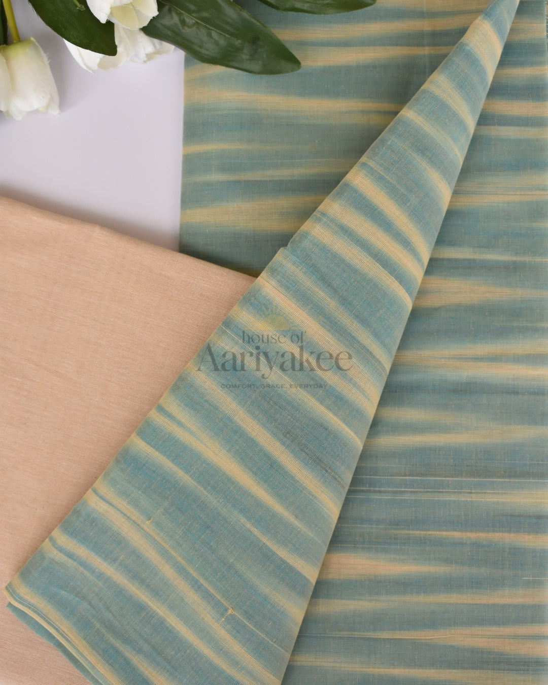 Pastel Meadow Handloom Cotton Salwar Suit