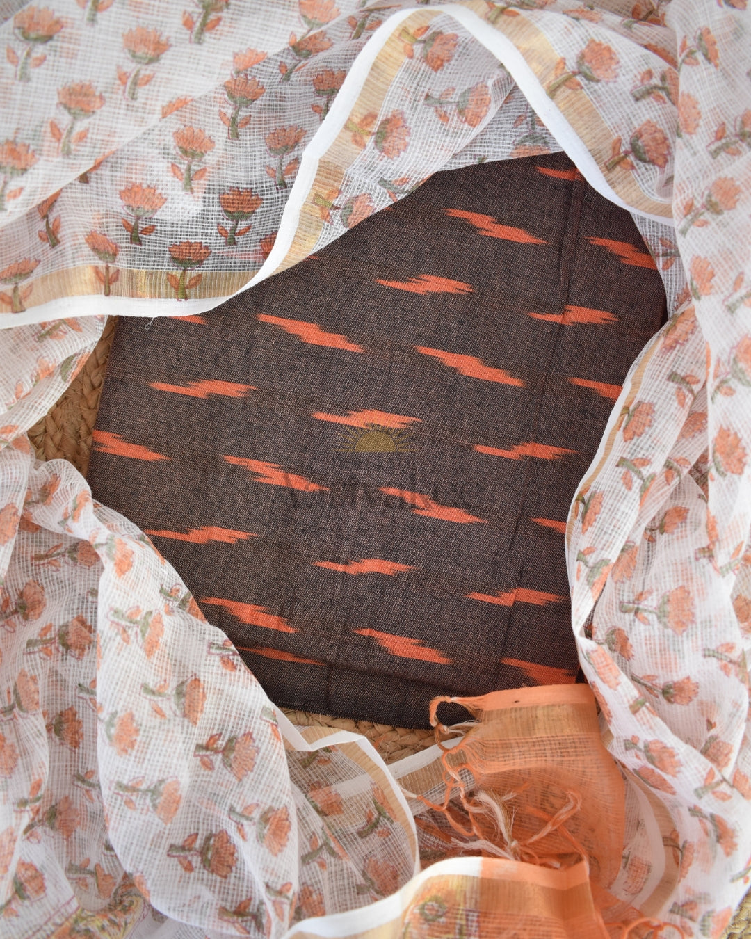 Clay & Cloud Ikat cotton salwar suit