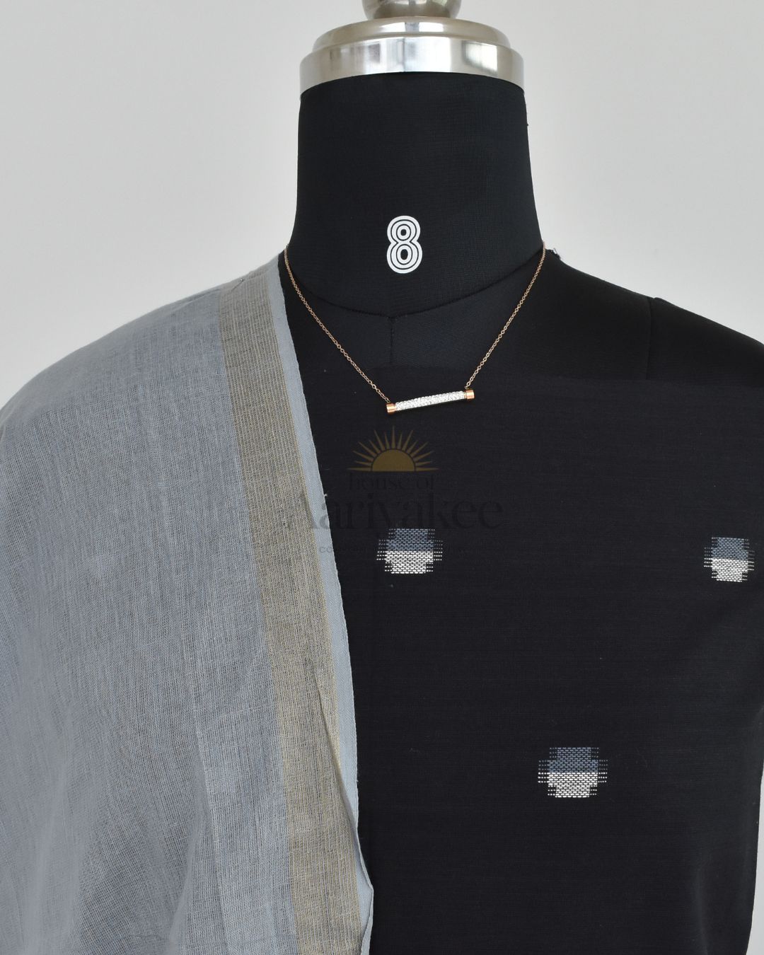 Midnight Mist Handloom Cotton Suit Set