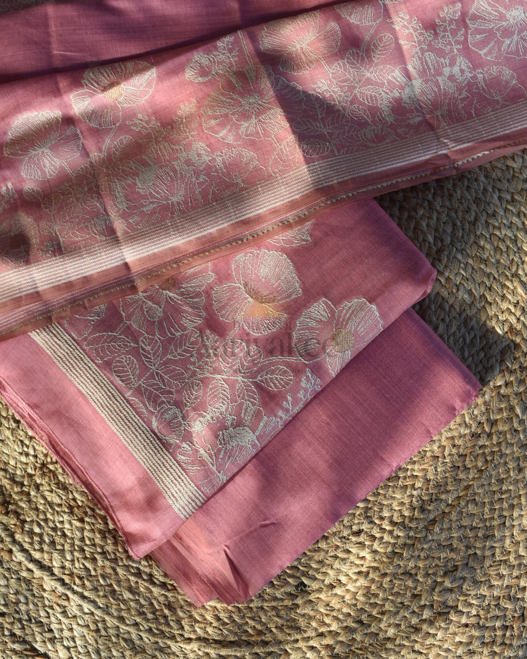 Rose Bloom – Muga Cotton Salwar Set
