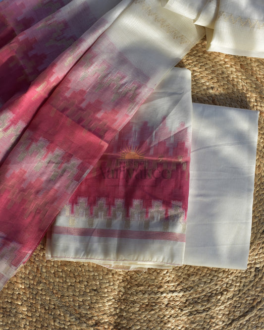 Ivory Blush – Muga Cotton Salwar Set