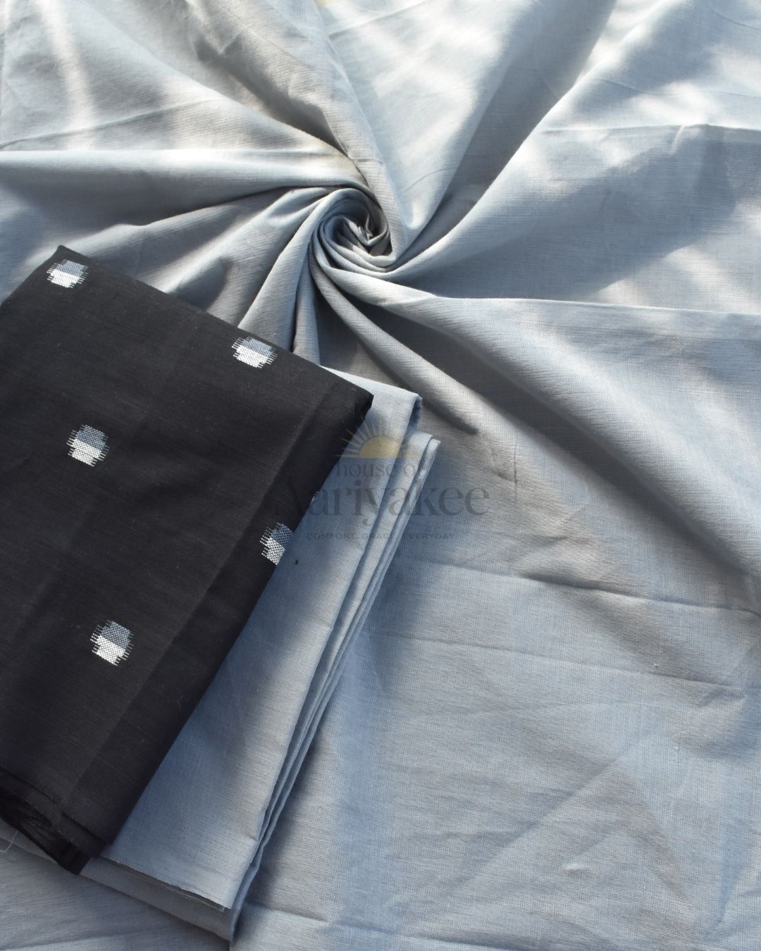 Midnight Mist Handloom Cotton Suit Set