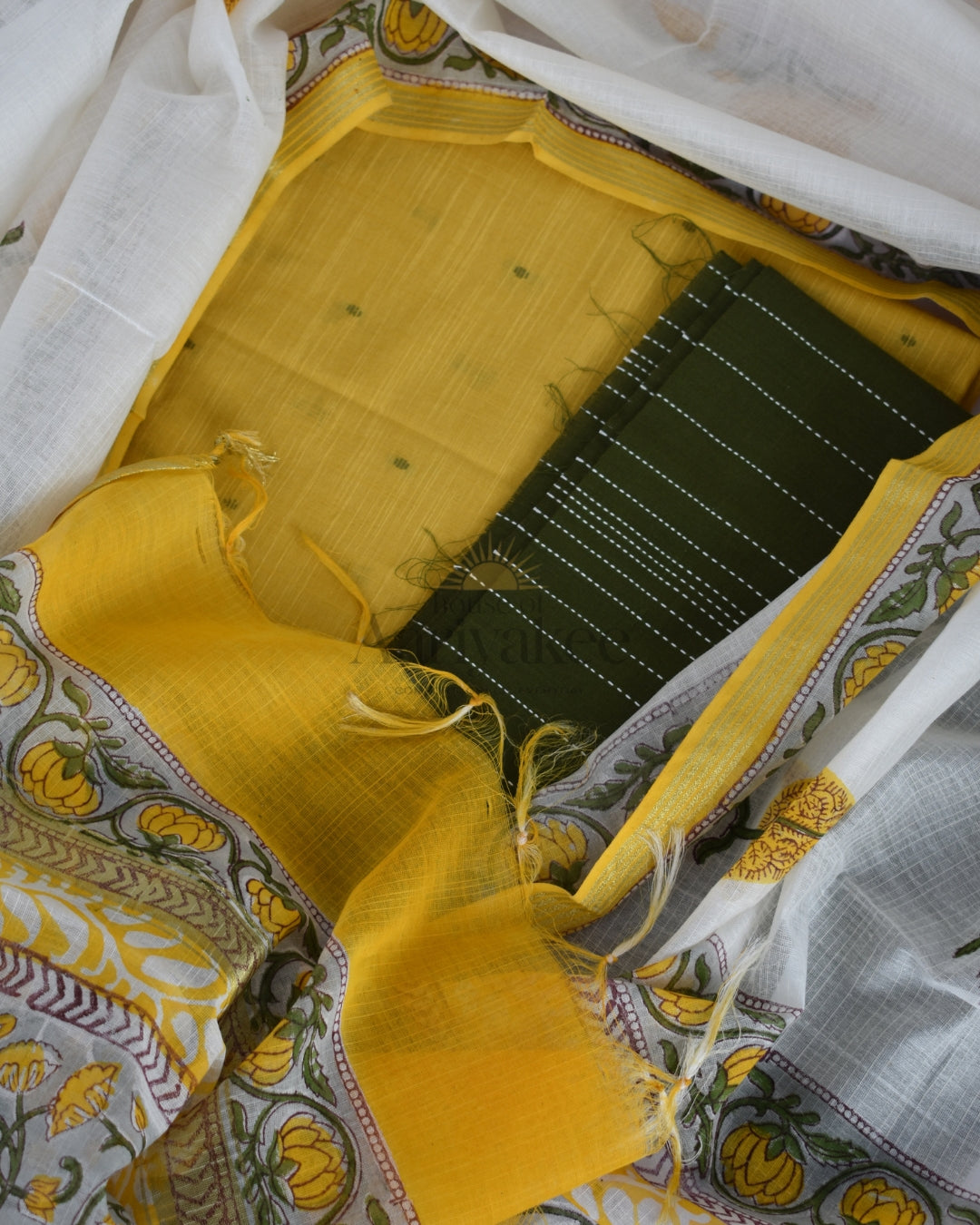 Sunflower Song Handloom Cotton Salwar Suit 🌻