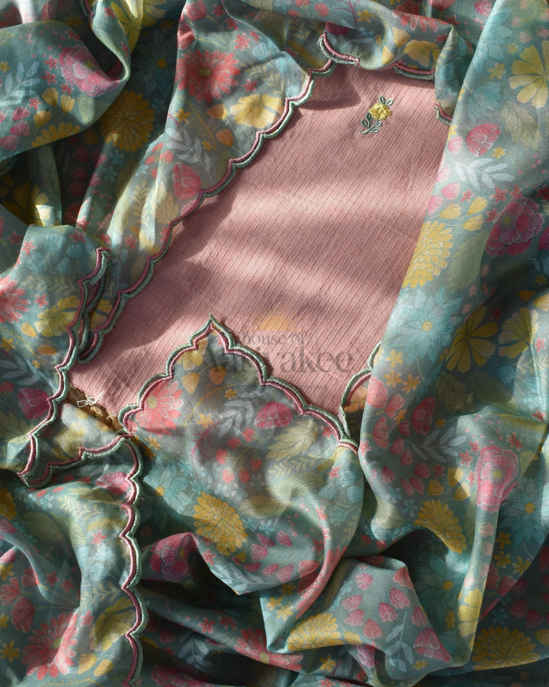 Petalwhisper handloom cotton suit