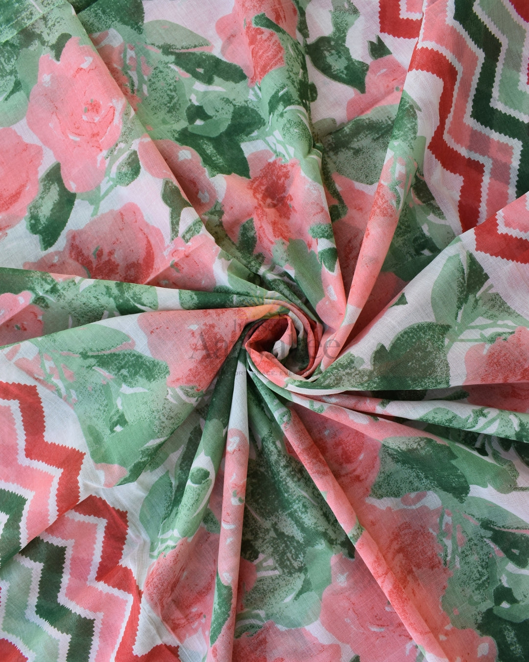 Rose Bloom  Printed Cotton Suit Set