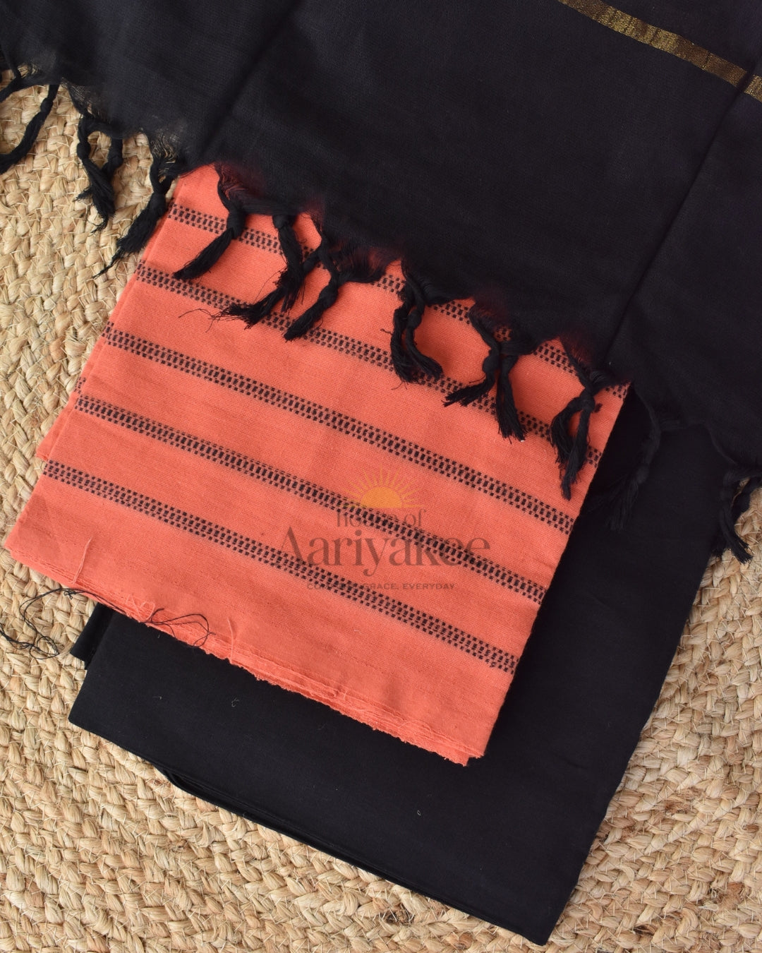 Midnight Coral – Handloom Cotton Salwar Suit