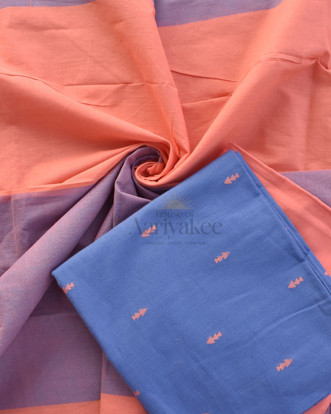 Indigo Sunset Handloom Cotton Suit Set