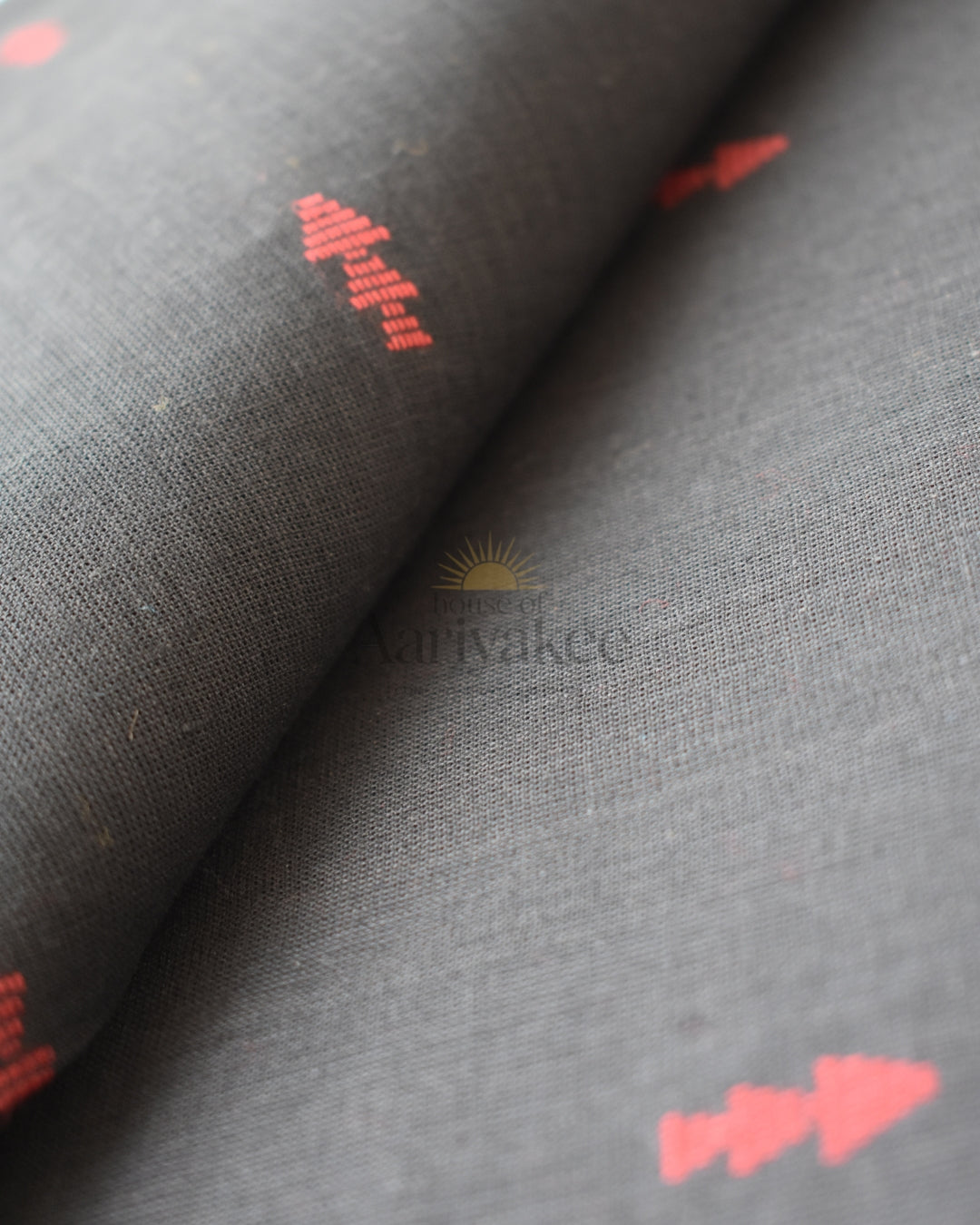 Crimson Shadow Handloom Cotton Salwar Set