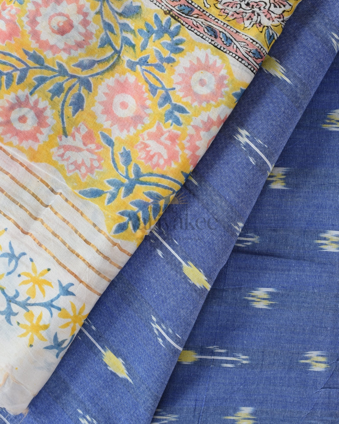 Monsoon Bloom Ikat cotton salwar suit