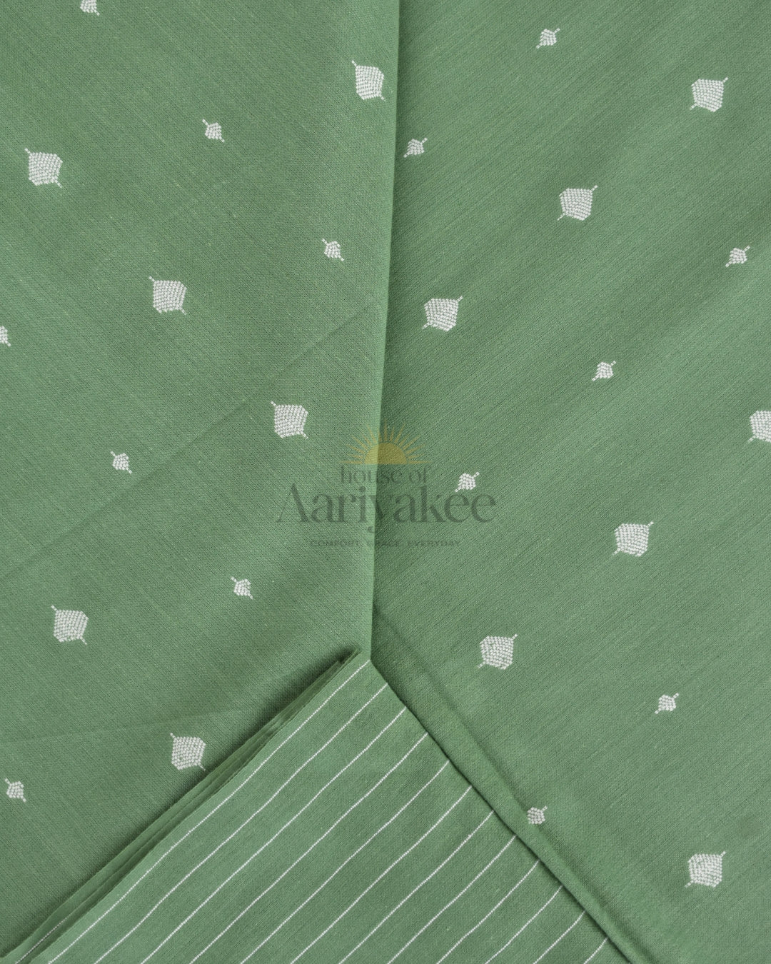 Forest Whisper Handloom cotton Co-ord Set