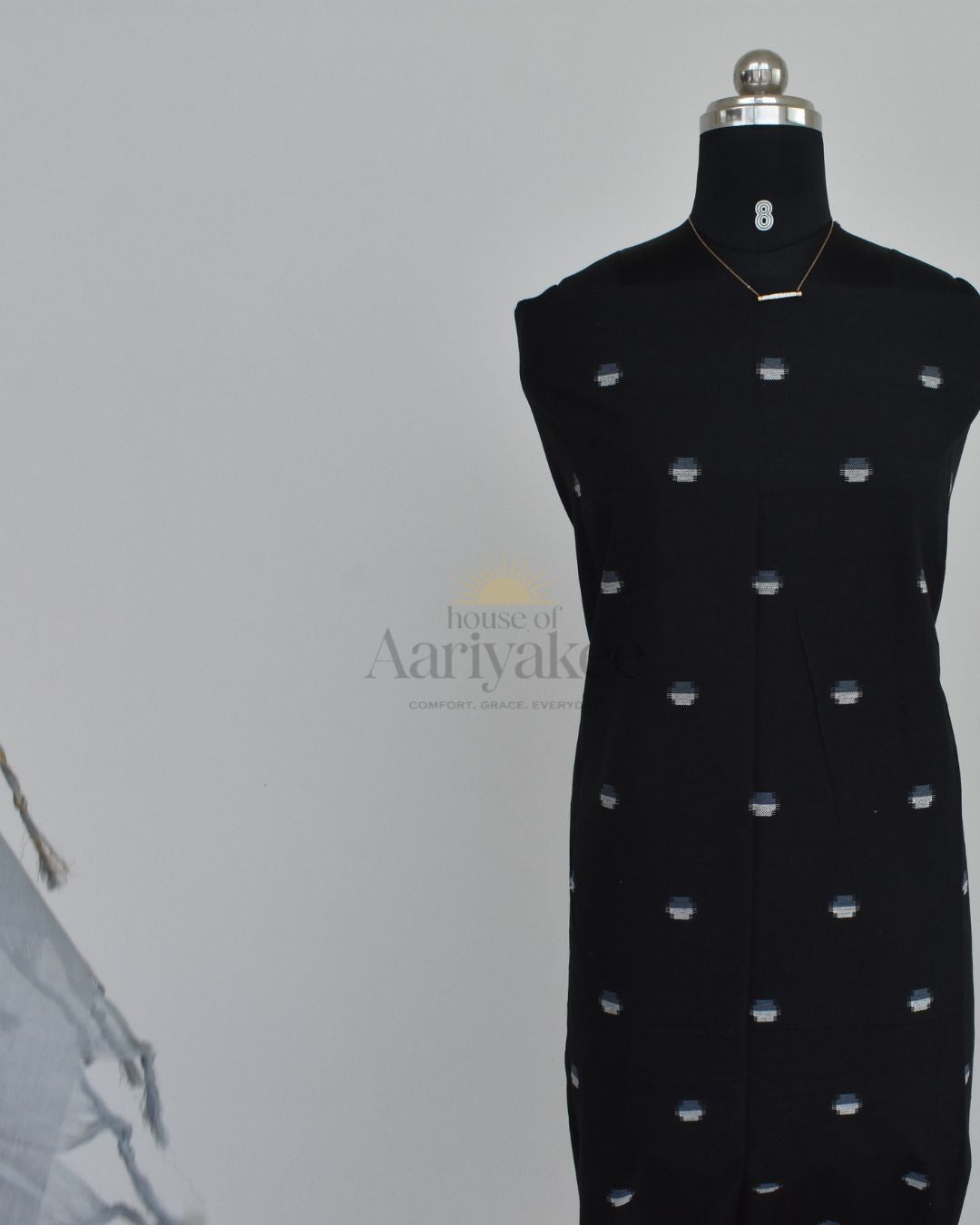 Midnight Mist Handloom Cotton Suit Set