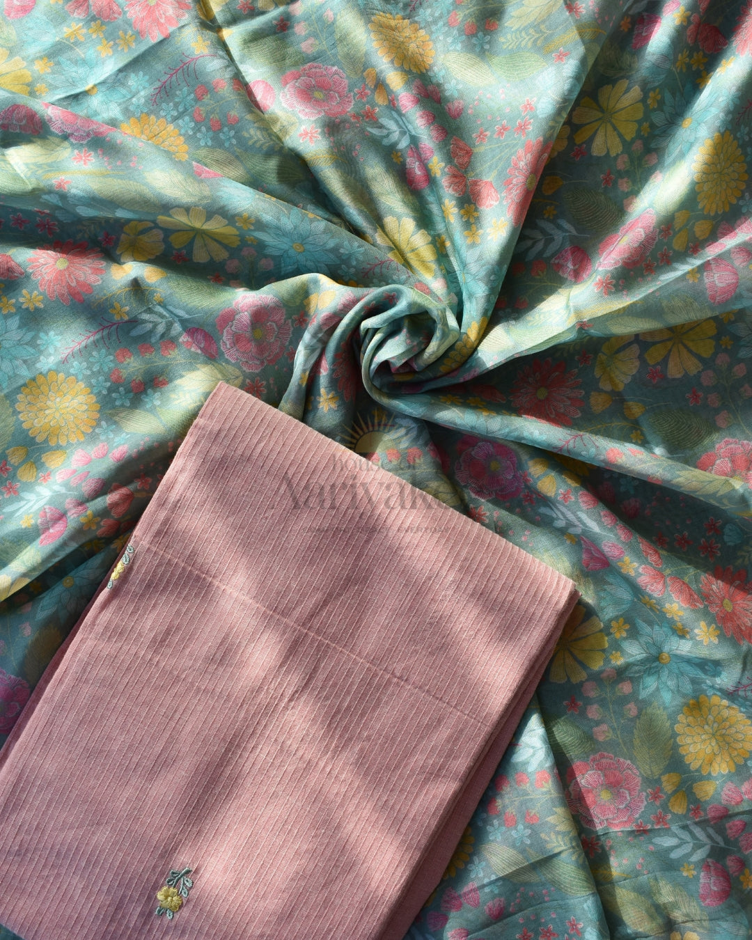 Petalwhisper handloom cotton suit