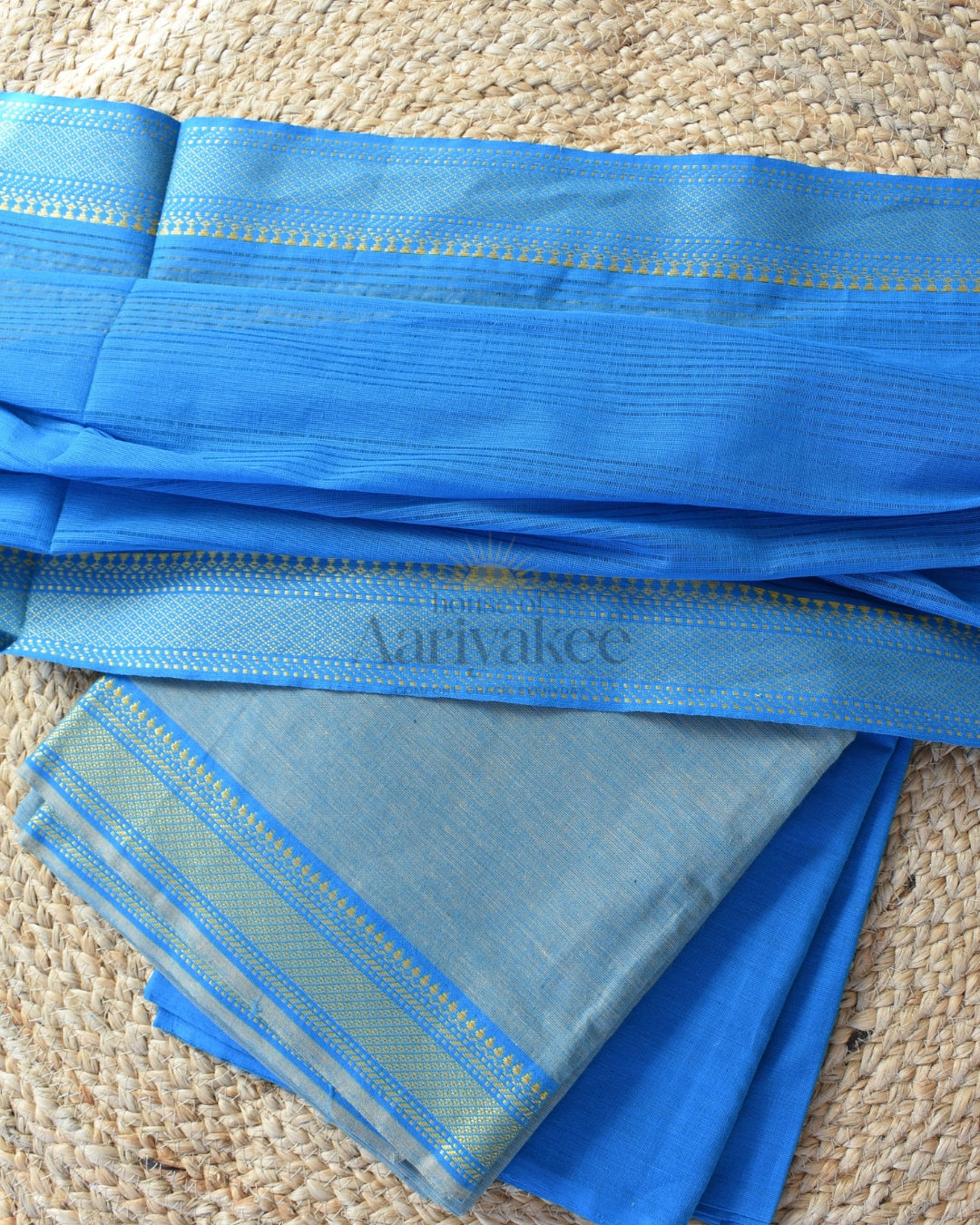 Azure Glow Mangalagiri Handloom Cotton Set