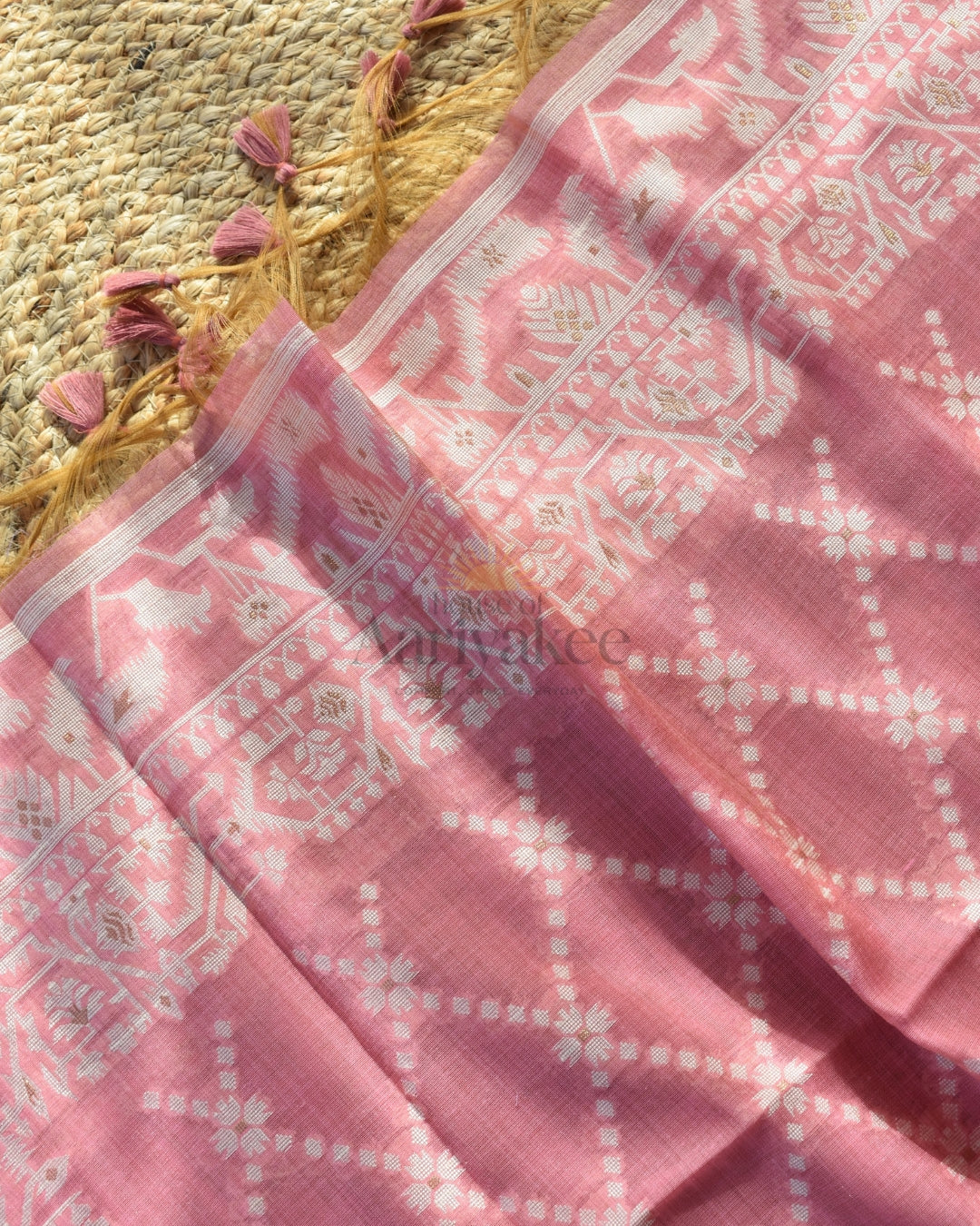 Rosebud Bloom Handloom Cotton 3 Piece Set