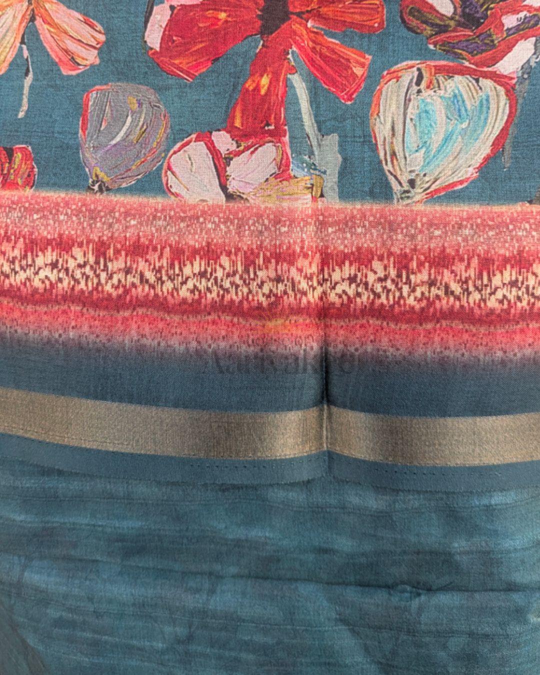 Teal Floral Grace Salwar set