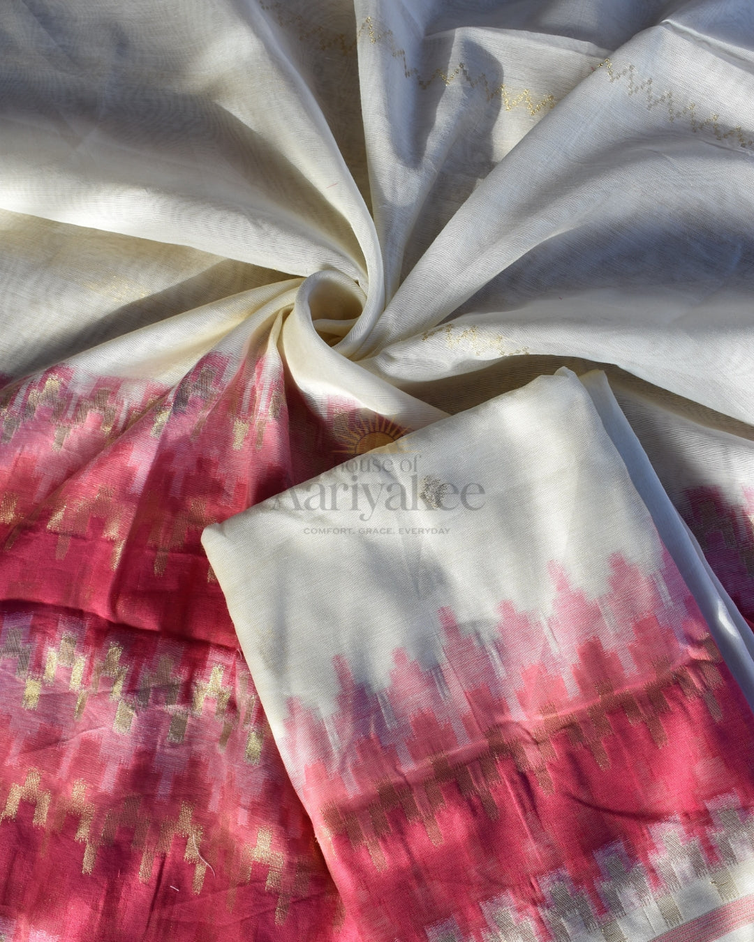 Ivory Blush – Muga Cotton Salwar Set