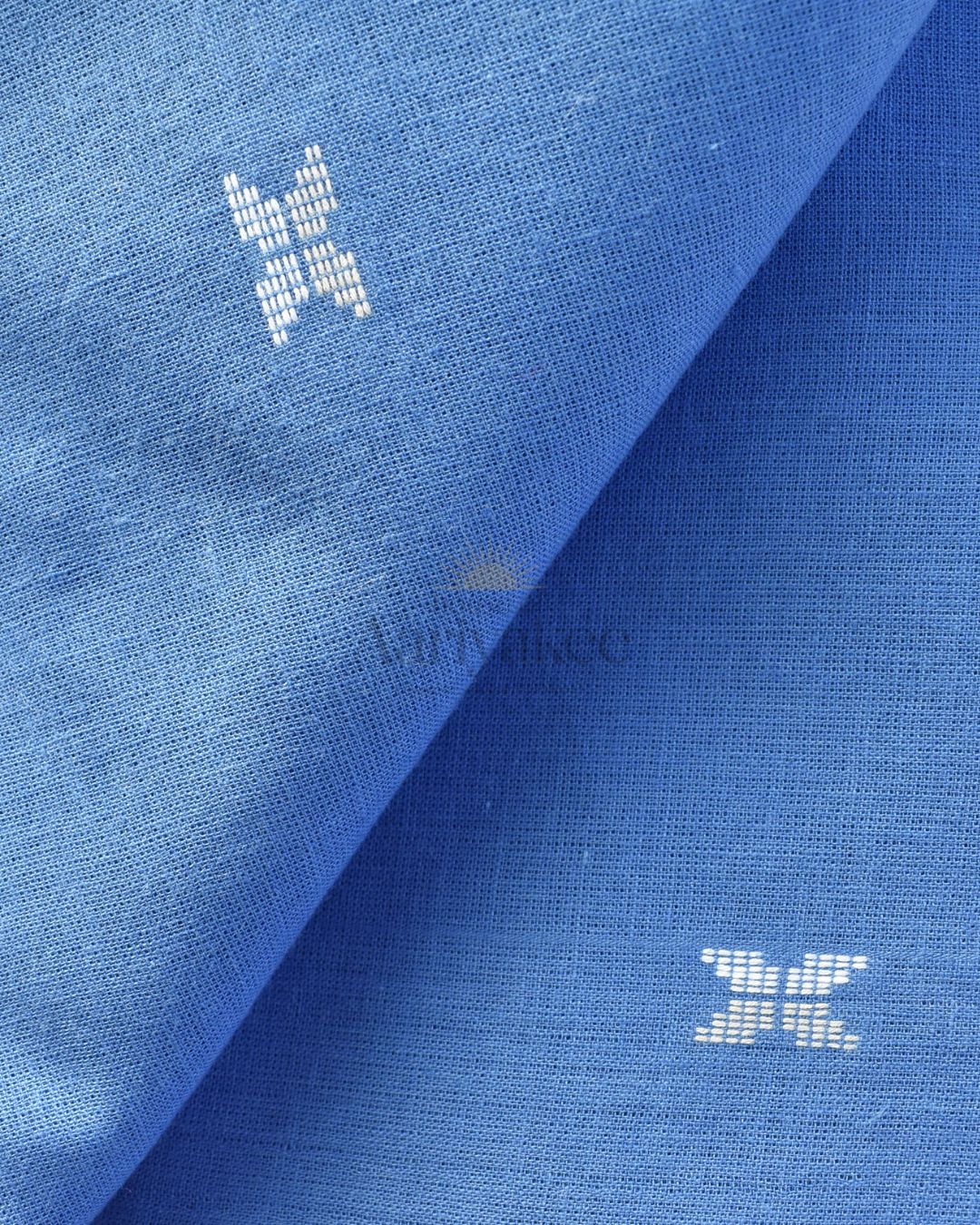 Sky Bloom Handloom Cotton Suit Set