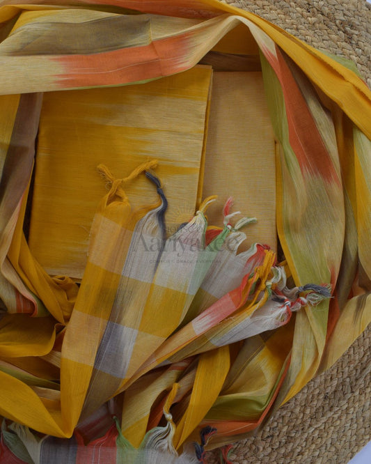 Mustard Harvest Handwoven Cotton Ensemble