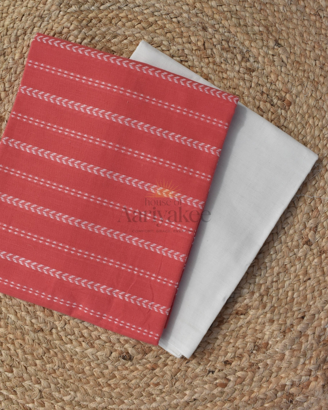 Scarlet Stripe Harmony handloom cotton salwar