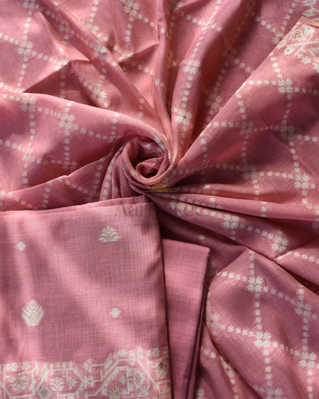 Rosebud Bloom Handloom Cotton 3 Piece Set