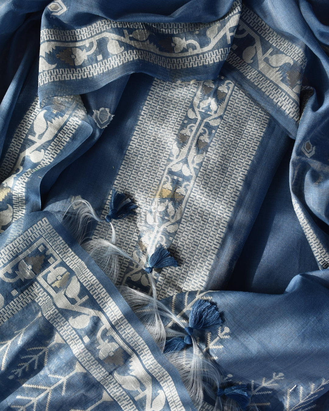 Neelambari Elegance jamdhani  weave salwar suit