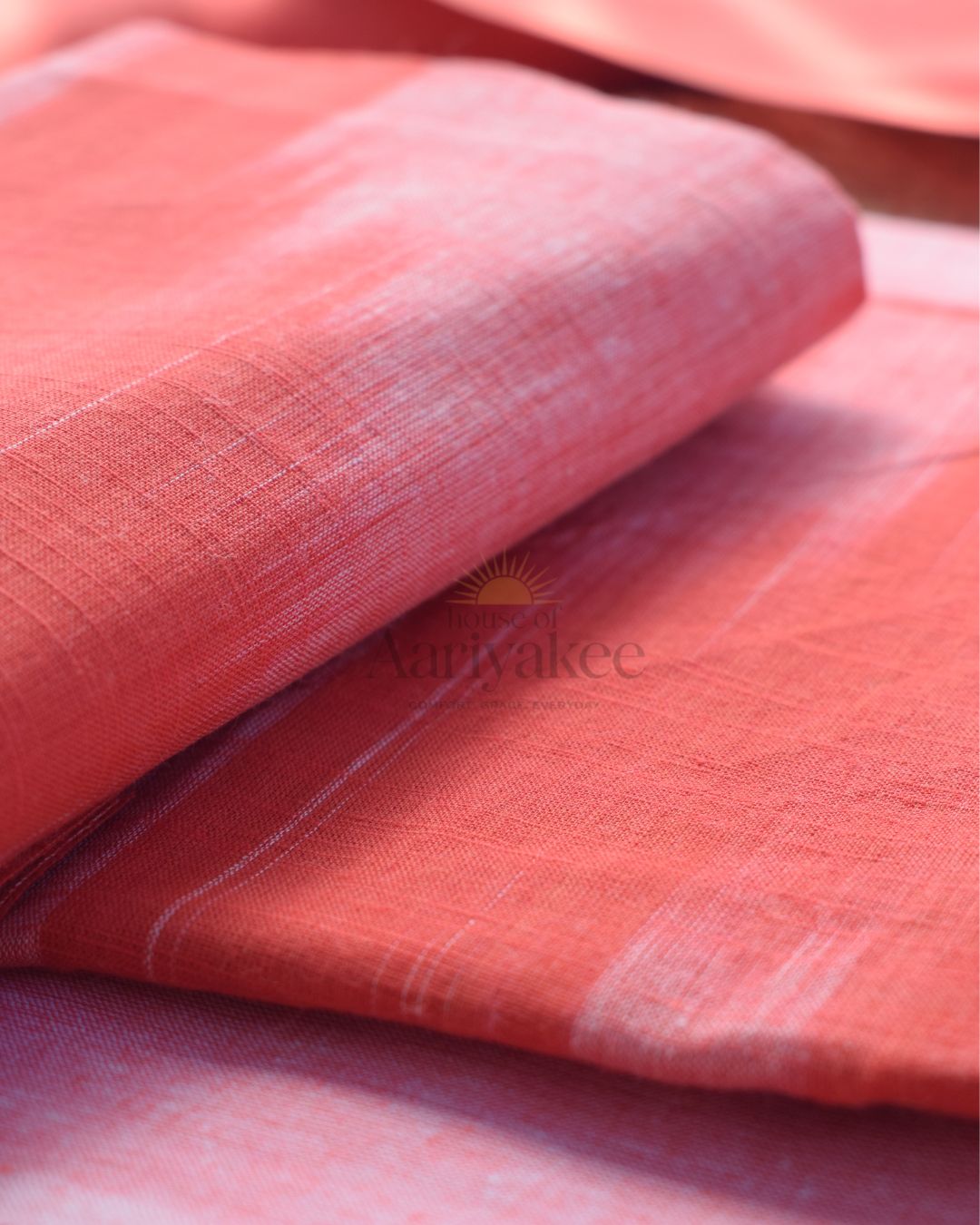 Crimson Aura Handwoven Cotton Suit Set