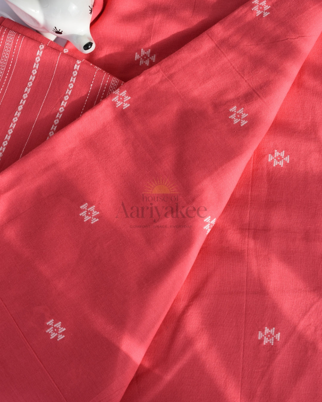 Rose Quartz Handloom Cotton Co-ord Set