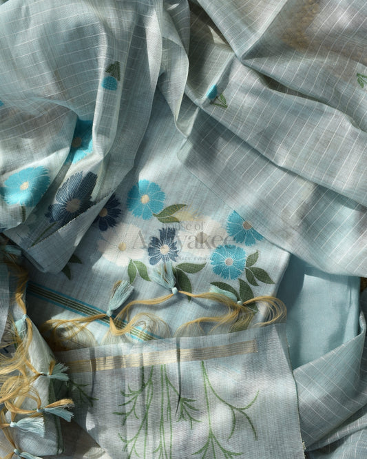 Sky Mist Muga Cotton Set 🌼