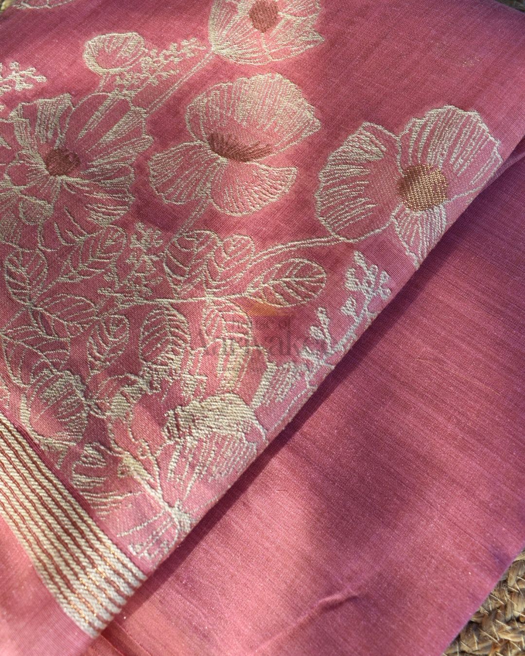 Rose Bloom – Muga Cotton Salwar Set