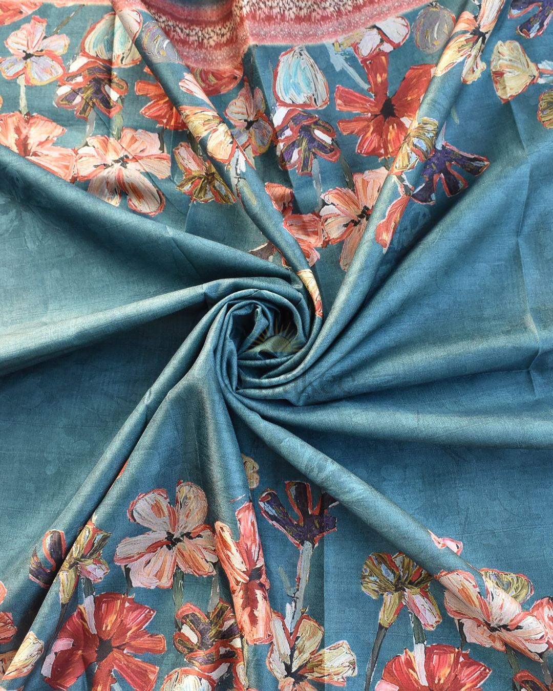 Teal Floral Grace Salwar set