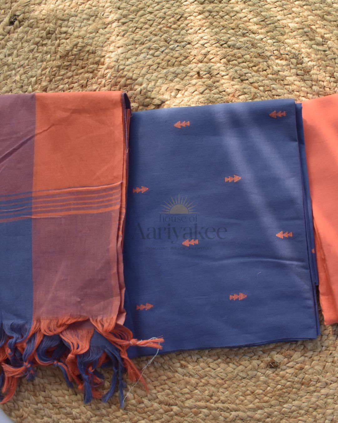 Indigo Sunset Handloom Cotton Suit Set