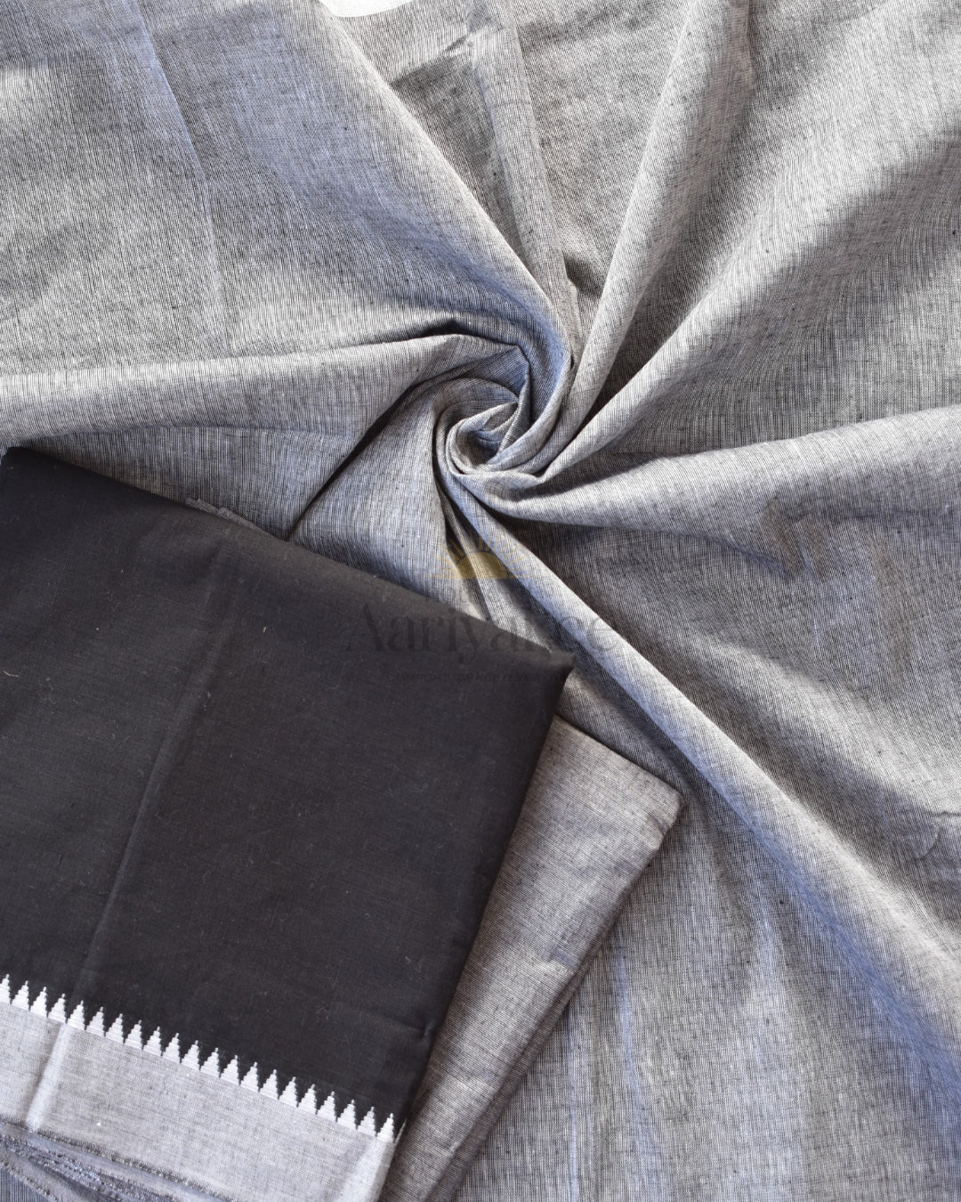 Shadow Temple Border Handloom  Cotton Salwar Set