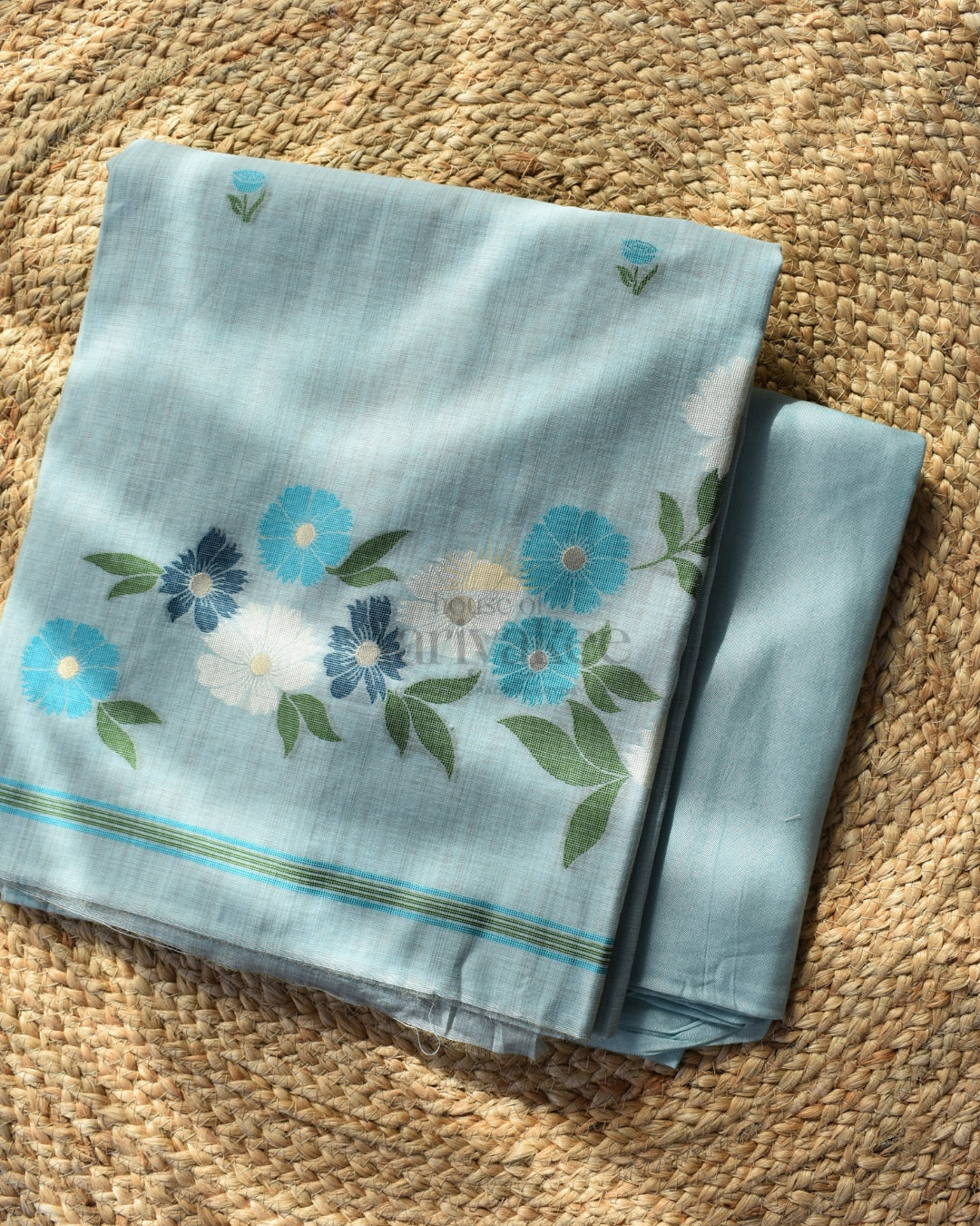 Sky Mist Muga Cotton Set 🌼